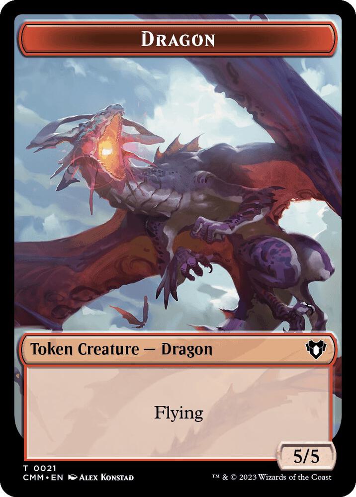Thopter // Dragon (0021) Double-Sided Token (Back)