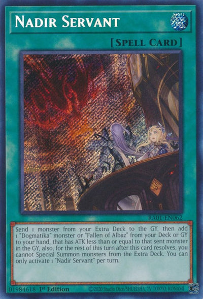 Nadir Servant (Secret Rare) [RA01 - RA01-EN062]