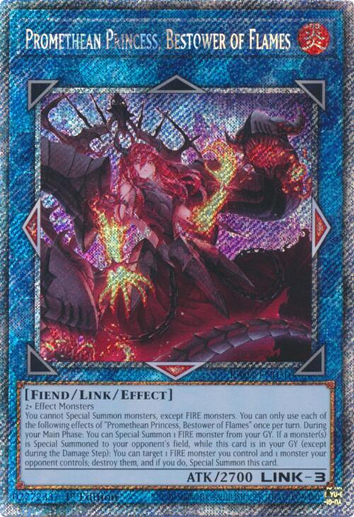 Promethean Princess, Bestower of Flames (Platinum Secret Rare)