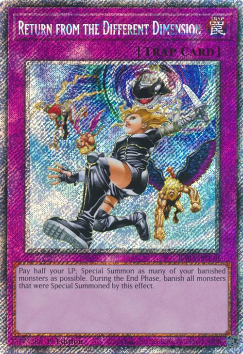 Return from the Different Dimension (Platinum Secret Rare)