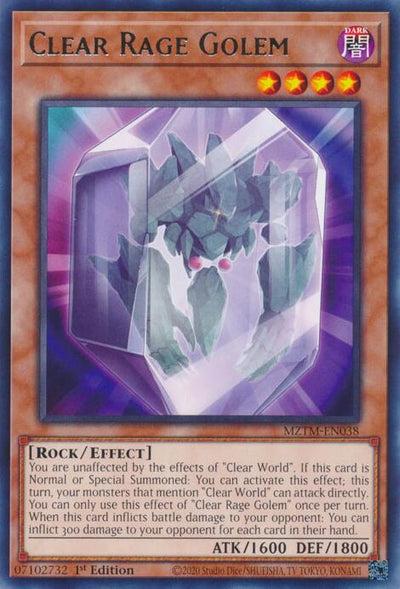Clear Rage Golem [MZTM - MZTM-EN038]
