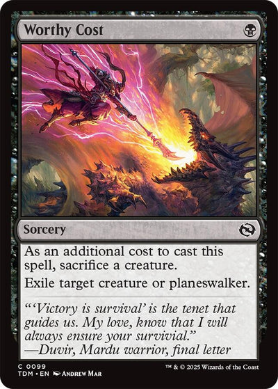 Worthy Cost [TDM - 99]