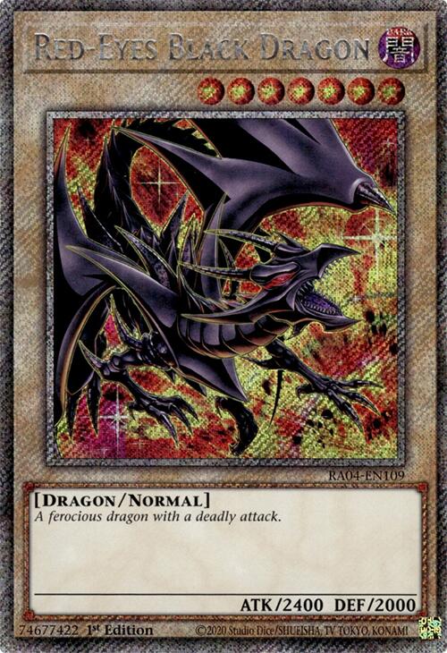 Red-Eyes Black Dragon (8th Art) (Platinum Secret Rare)