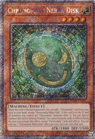 Chronomaly Nebra Disk (Platinum Secret Rare) [RA04 - RA04-EN213]