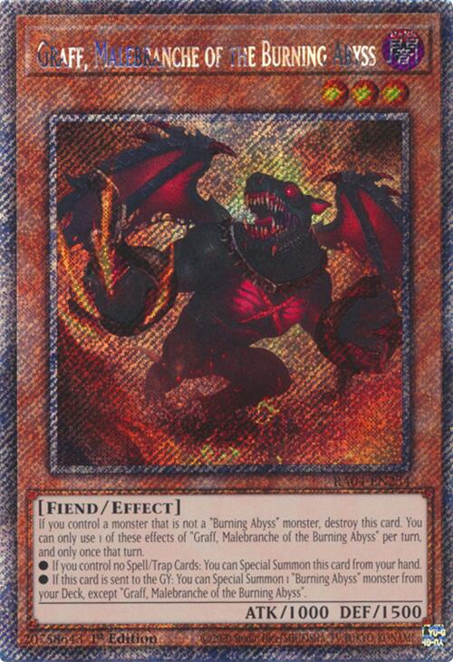 Graff, Malebranche of the Burning Abyss (Platinum Secret Rare)