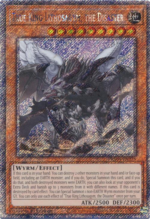 True King Lithosagym, the Disaster (Platinum Secret Rare)