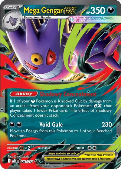 Mega Gengar ex - 125/217 [ASC - 125/217]