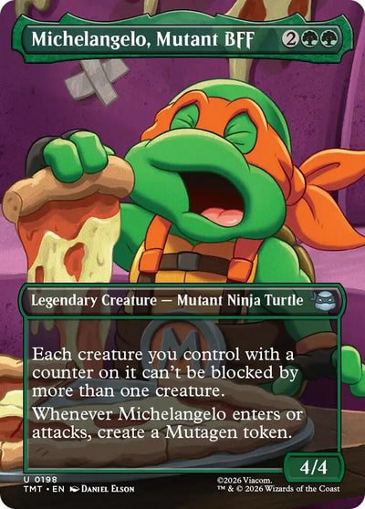 Michelangelo, Mutant BFF (Borderless) [TMT - 198]