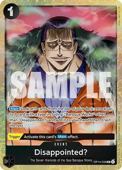 Disappointed? (Premium Card Collection -Best Selection Vol. 6-) [OP-PR - OP14-099]