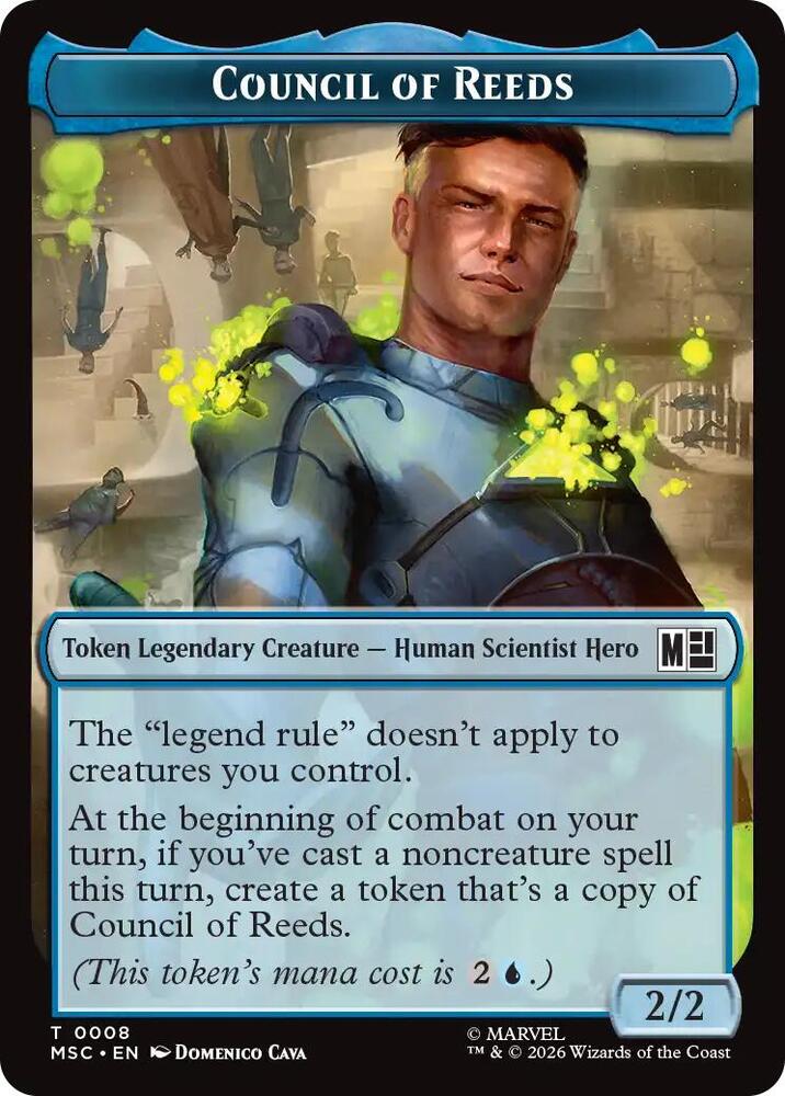 Wall // Council of Reeds Double-Sided Token (Back)