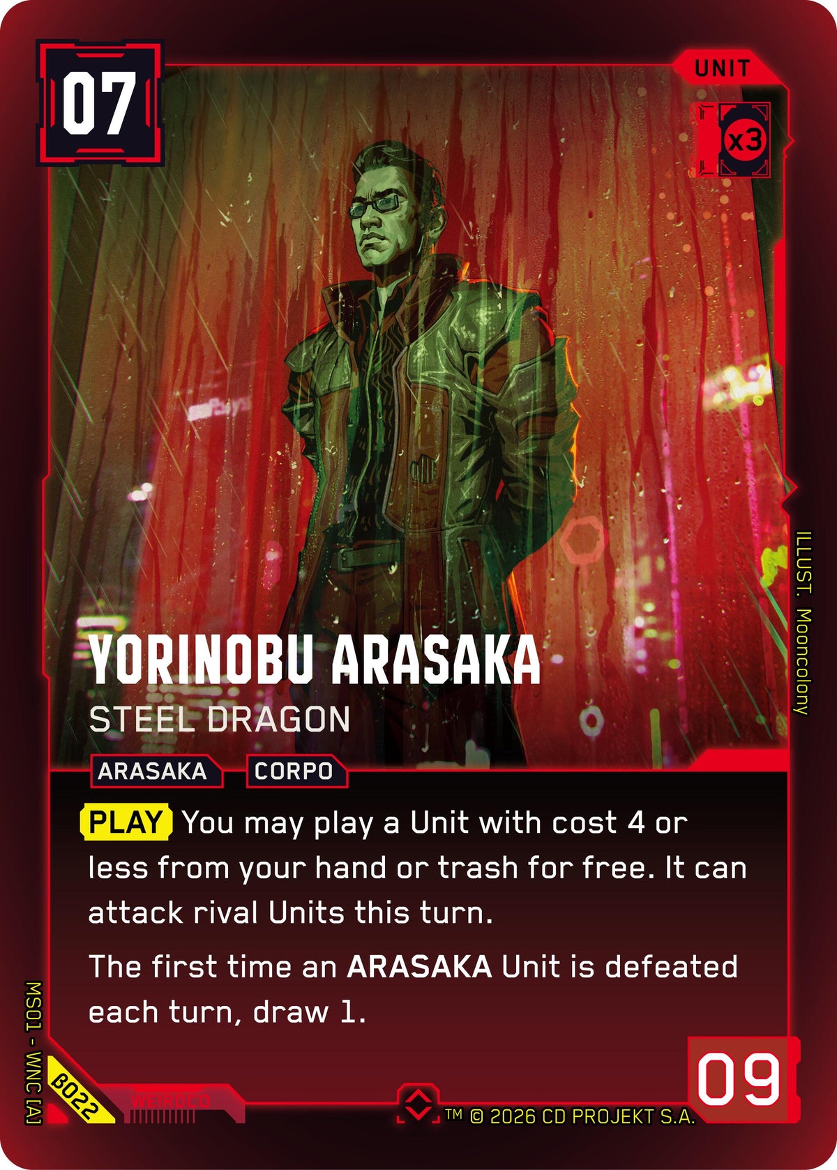 Yorinobu Arasaka - Steel Dragon